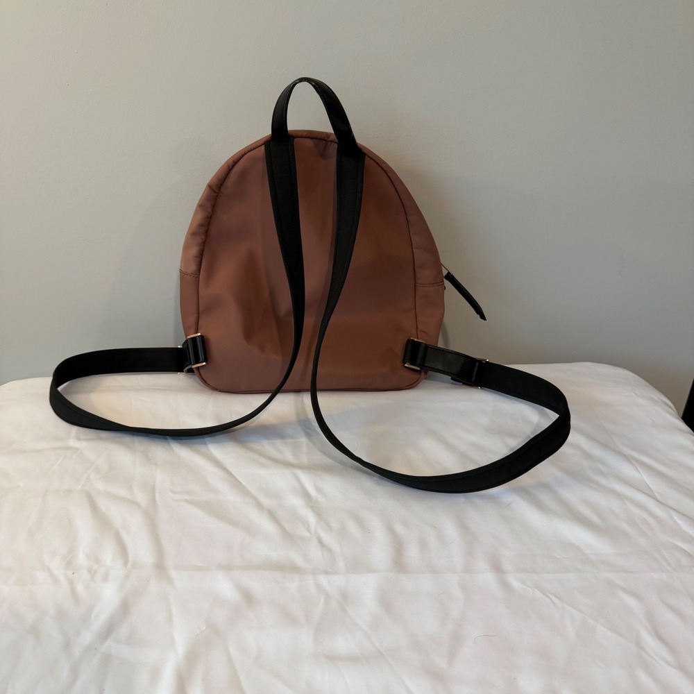 Kate Spade New York Chelsea Medium Nylon Backpack Rosewood Gold Hardware - Picture 11 of 12